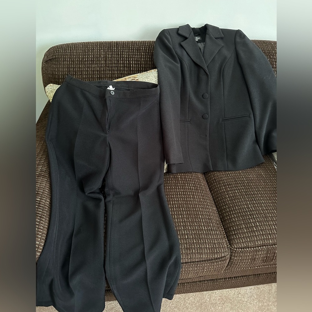 Brand new black pant and jacket suit